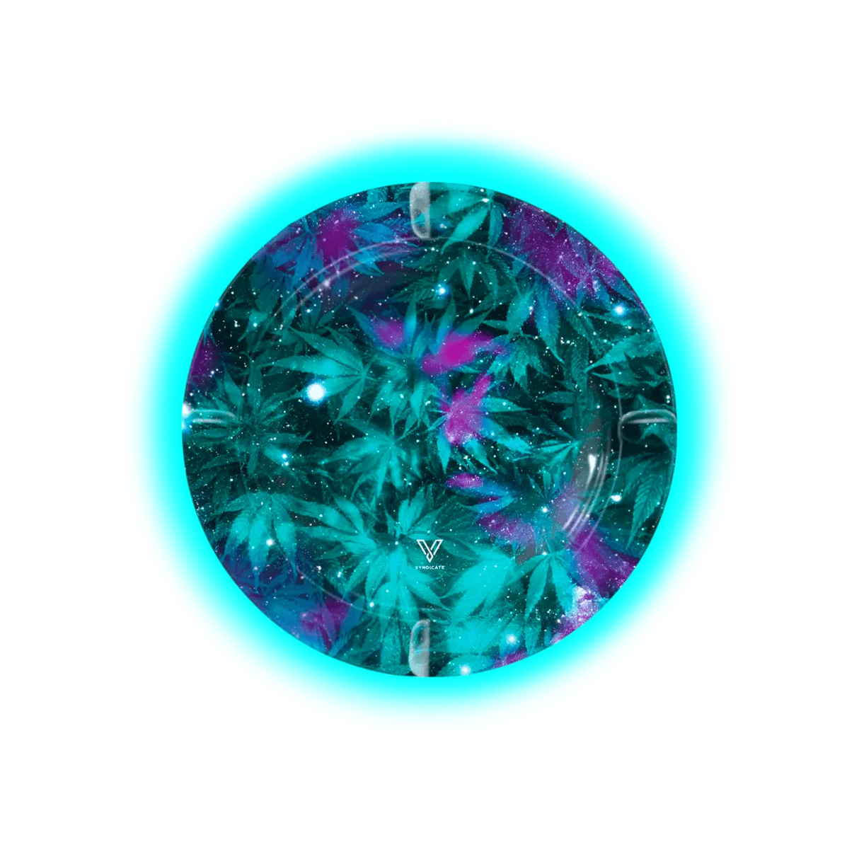 V Syndicate Metal Tin Ashtray - Cosmic Chronic