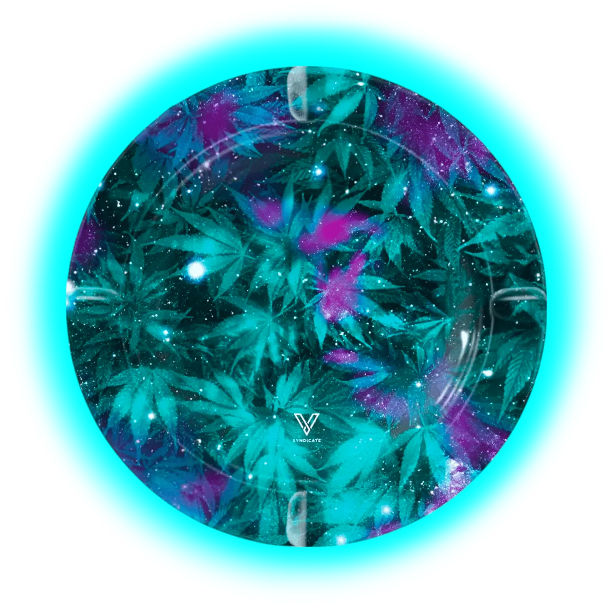 V Syndicate Metal Tin Ashtray - Cosmic Chronic