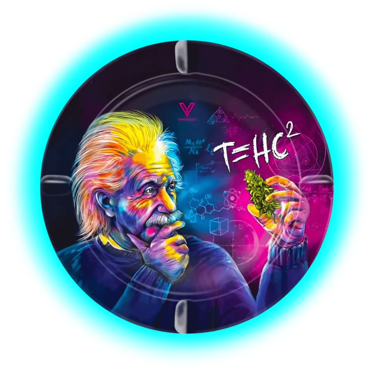 V Syndicate Metal Tin Ashtray - T-HC2