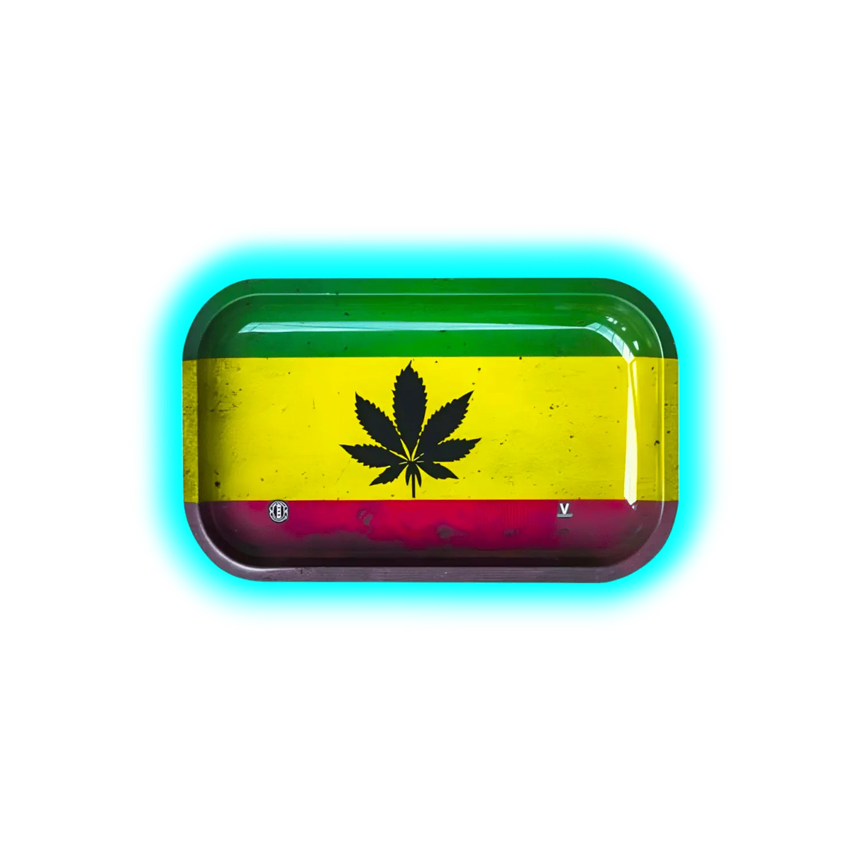 V-Syndicate Rolling Tray M Rasta Leaf 160 x 270mm