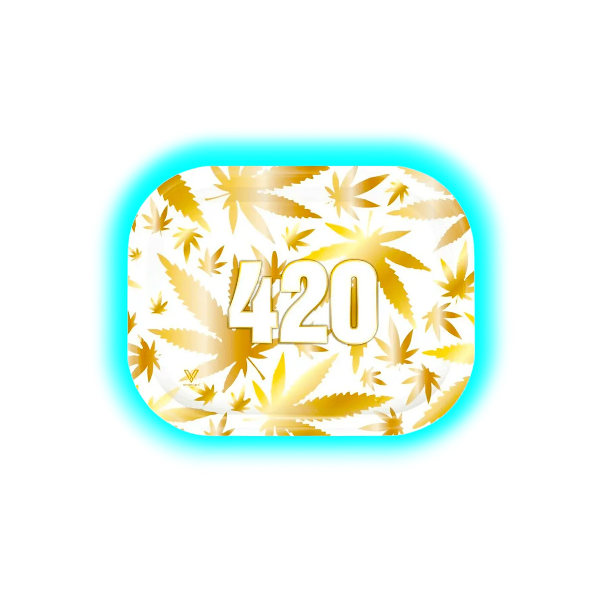 V-Syndicate Rolling Tray S 420 Gold 140 x 180mm