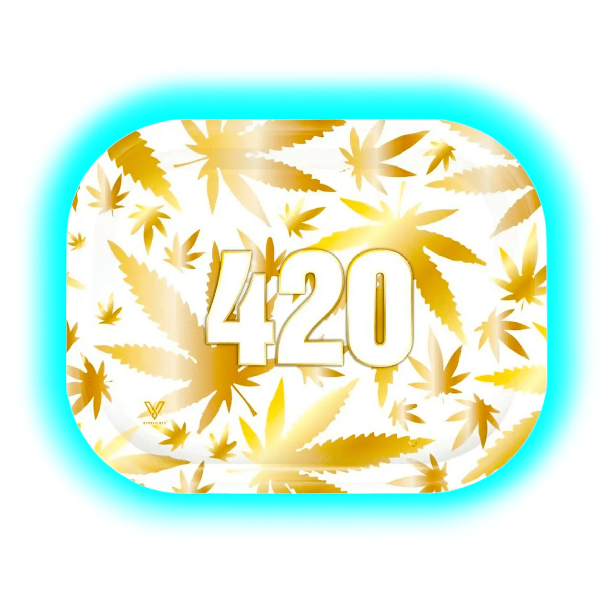 V-Syndicate Rolling Tray S 420 Gold 140 x 180mm