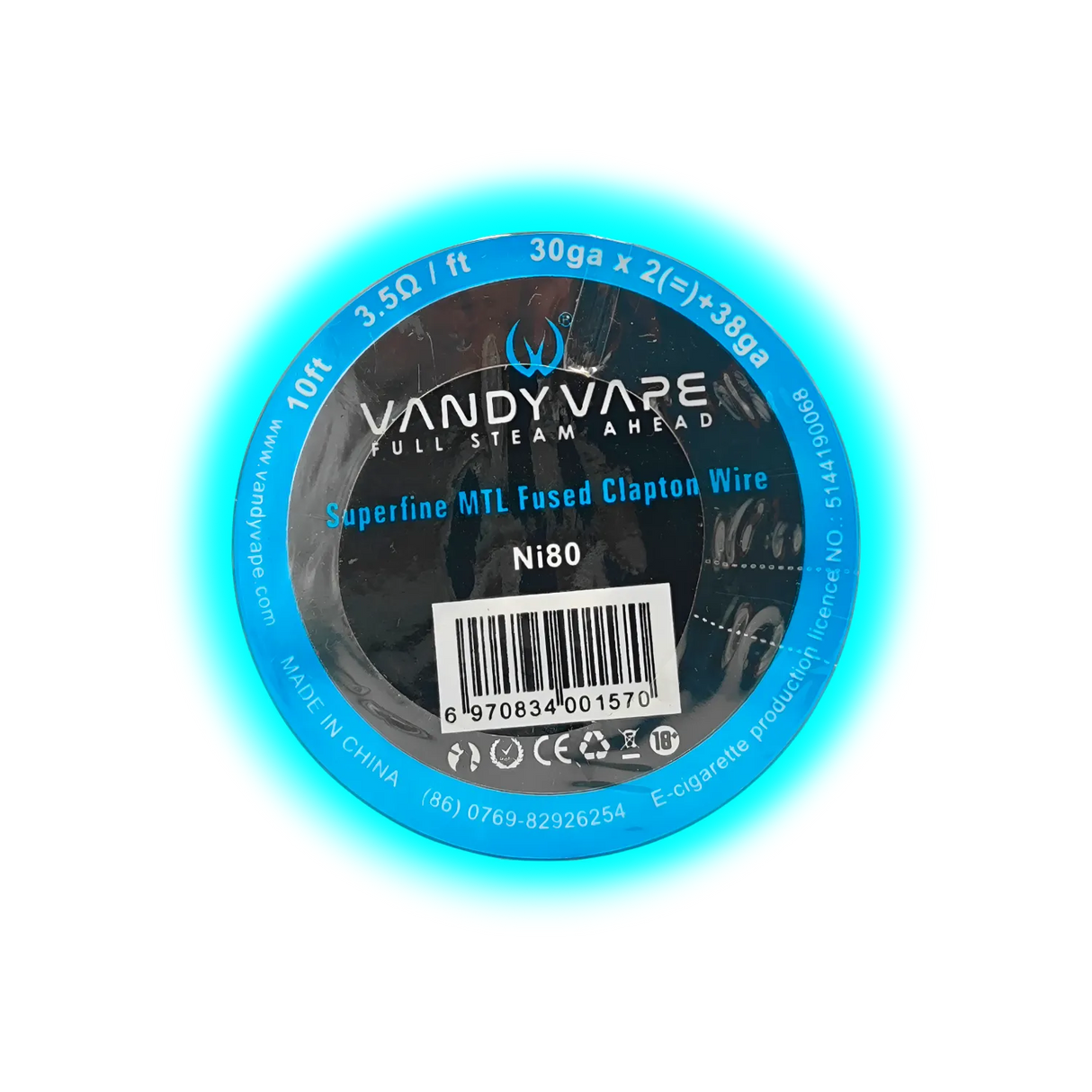 Vandy Vape Superfine MTL Fused Clapton Wire Ni80 30ga x 2 + 38ga
