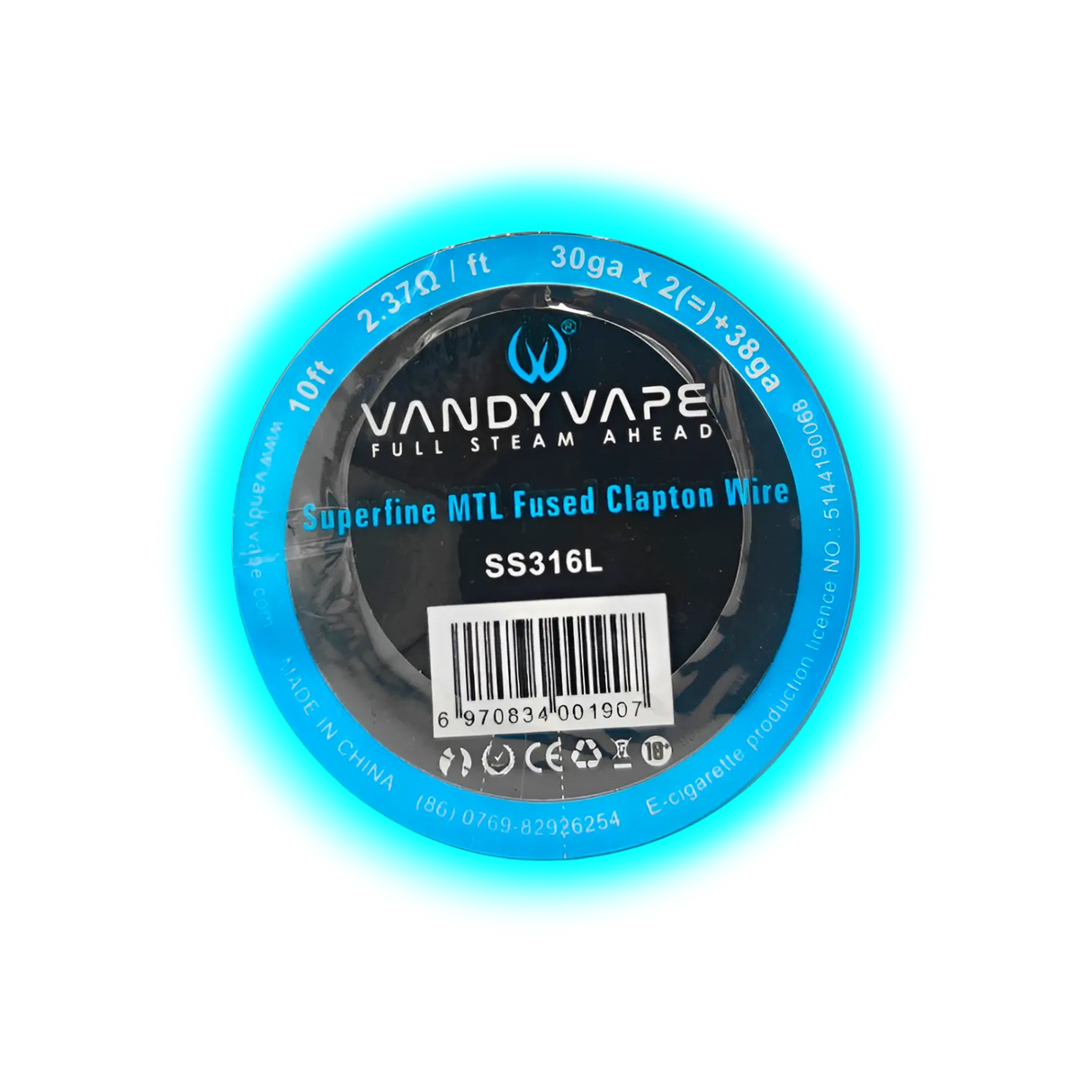 Vandy Vape Superfine MTL Fused Clapton Wire SS316L 30ga x 2 + 38ga