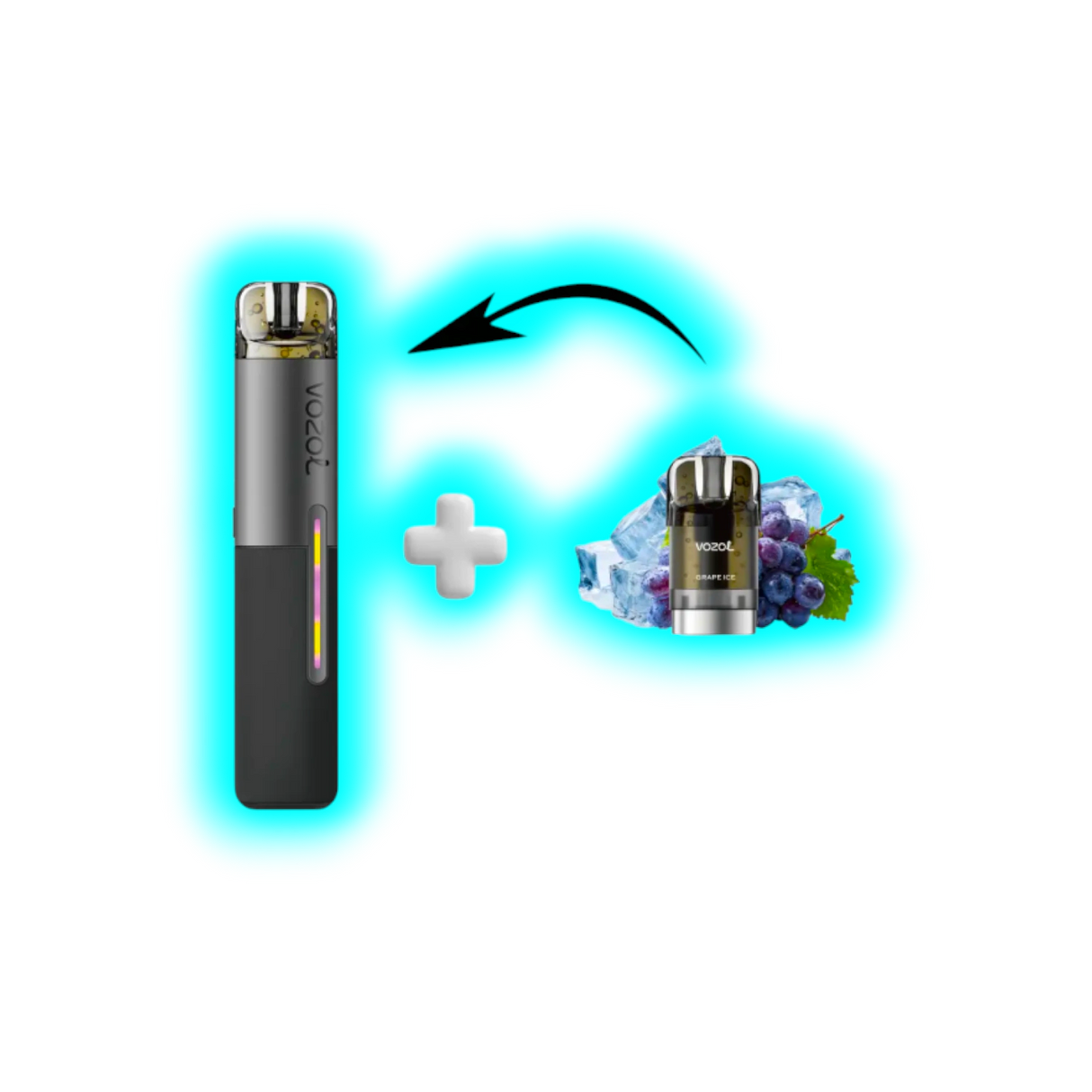 Vozol Sleek Starter Kit Grape Ice 20mg