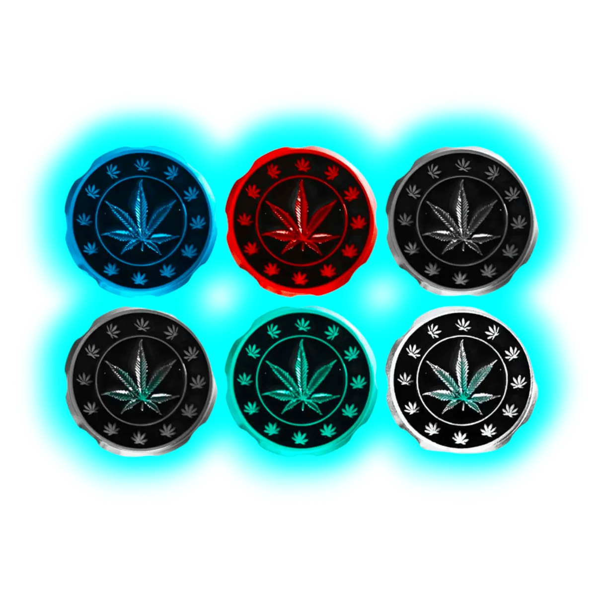 Weed Leaf Grinder 4er Assort