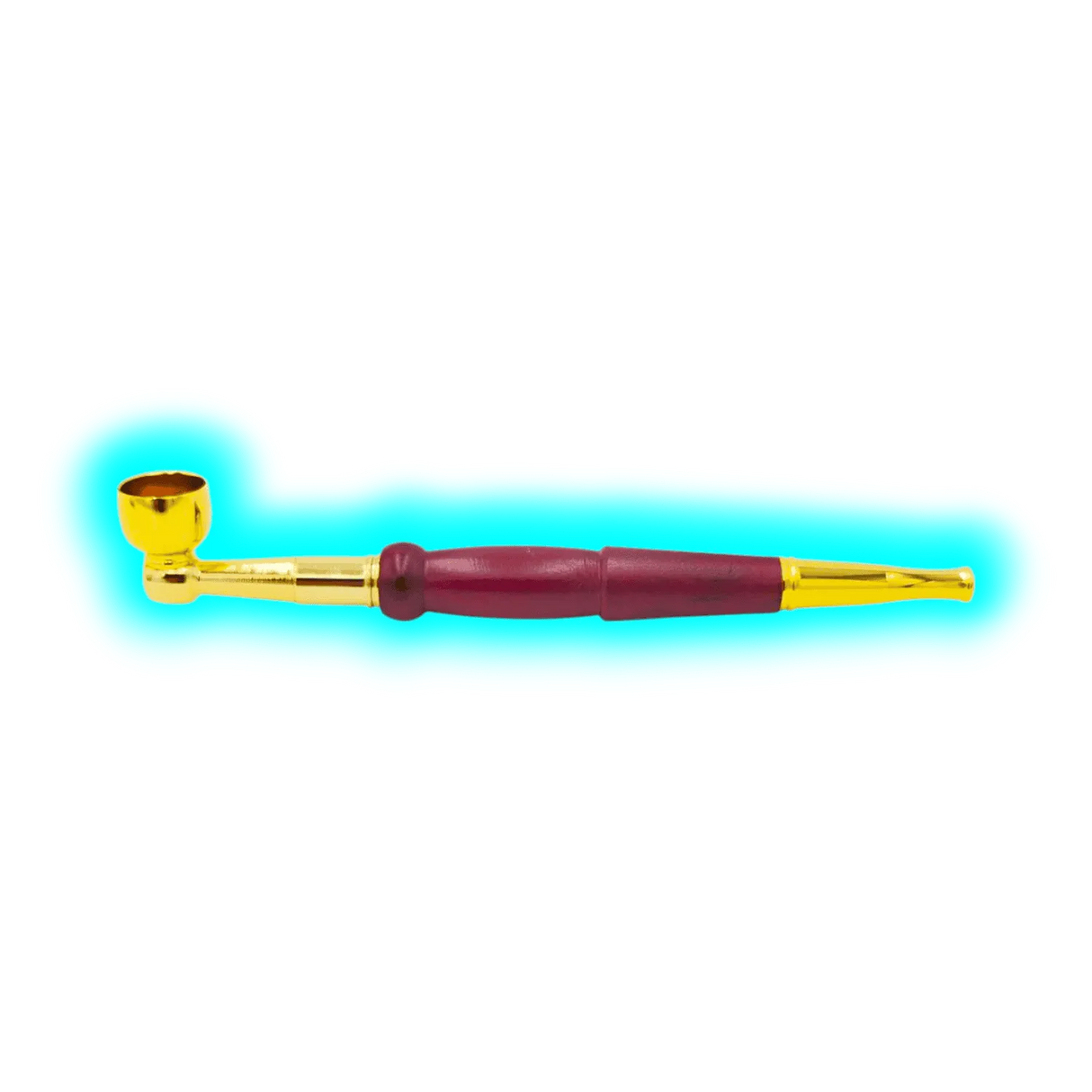 Weed Pipe Brass Rosewood 15cm