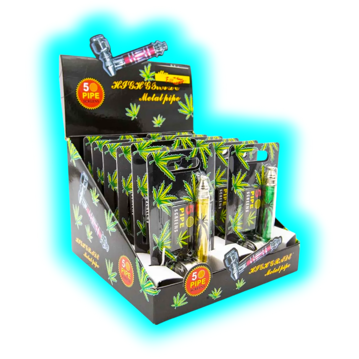 Weed Pipe inkl. 5 Siebe Assort.