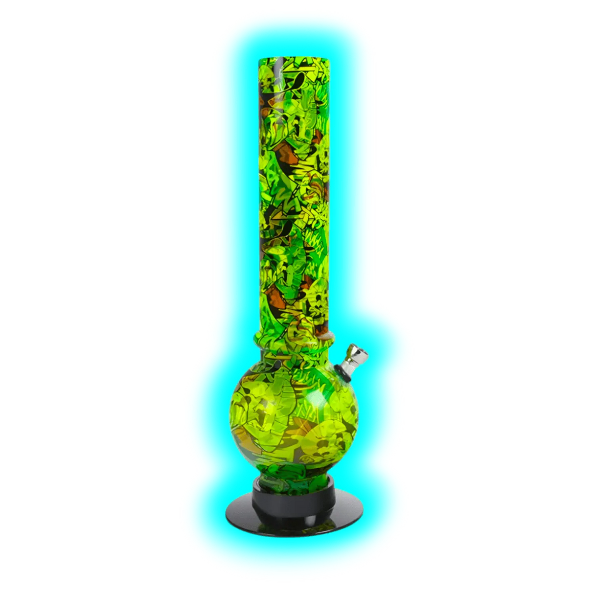 Wild Fire Acryl Bong Graffity Green 32cm