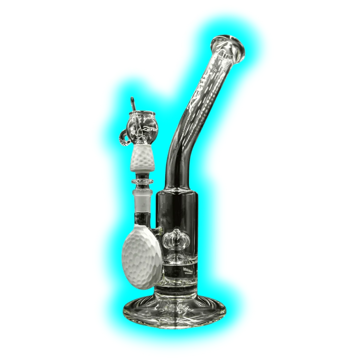 Zenit Inverted Showerhead Bubbler Curved White