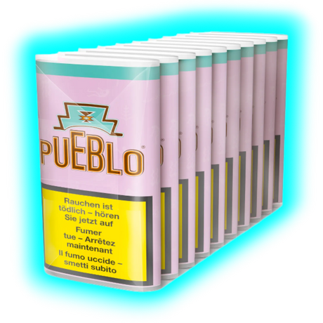 10x Pueblo Pink Tabak 25g