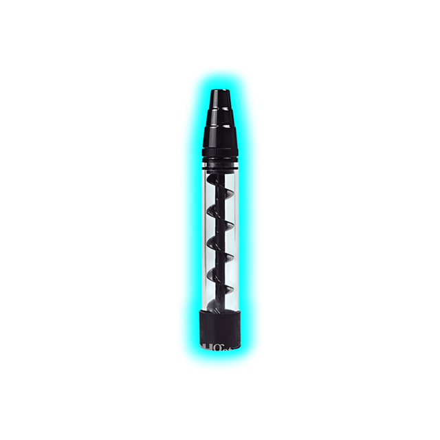 3 in 1 Glass Twist Pipe Black