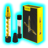 3 in 1 Glass Twist Pipe Black