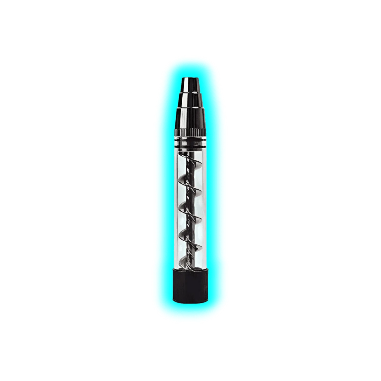 3 in 1 Glass Twist Pipe Brown