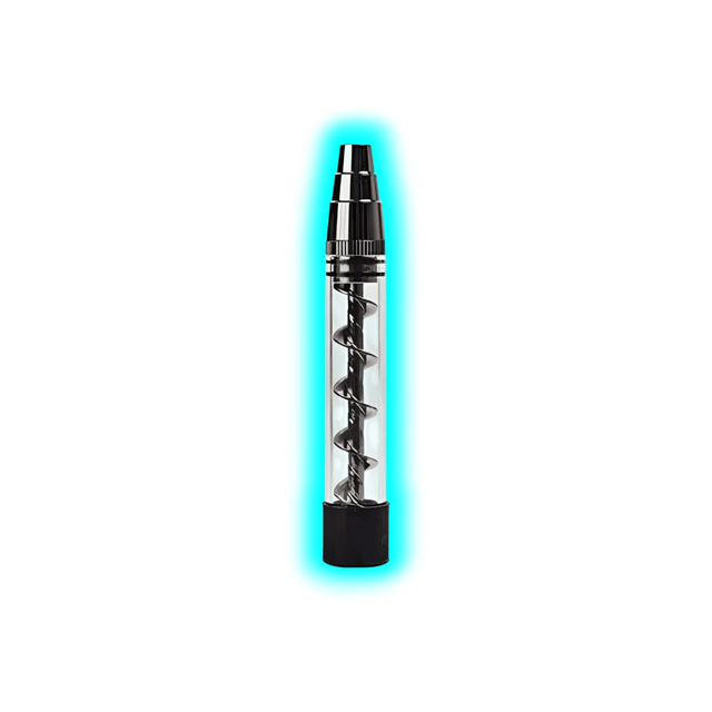 3 in 1 Glass Twist Pipe Brown
