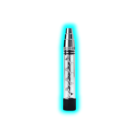 3 in 1 Glass Twist Pipe Silver