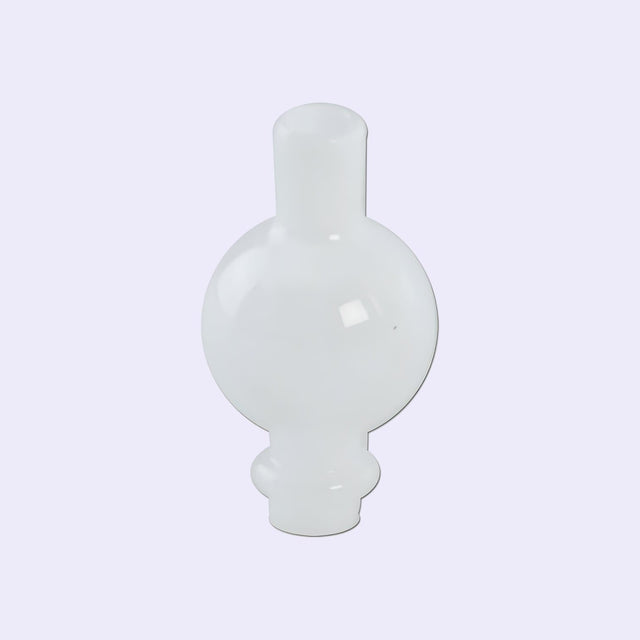 „Carb Cap Ball White aus hochwertigem Glas, ideal für eine bessere Luftzirkulation beim Verdampfen von Konzentraten.“