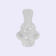 „Carb Cap Spinner aus robustem Glas, ideal zur Steuerung der Luftzirkulation beim Verdampfen von Konzentraten.“