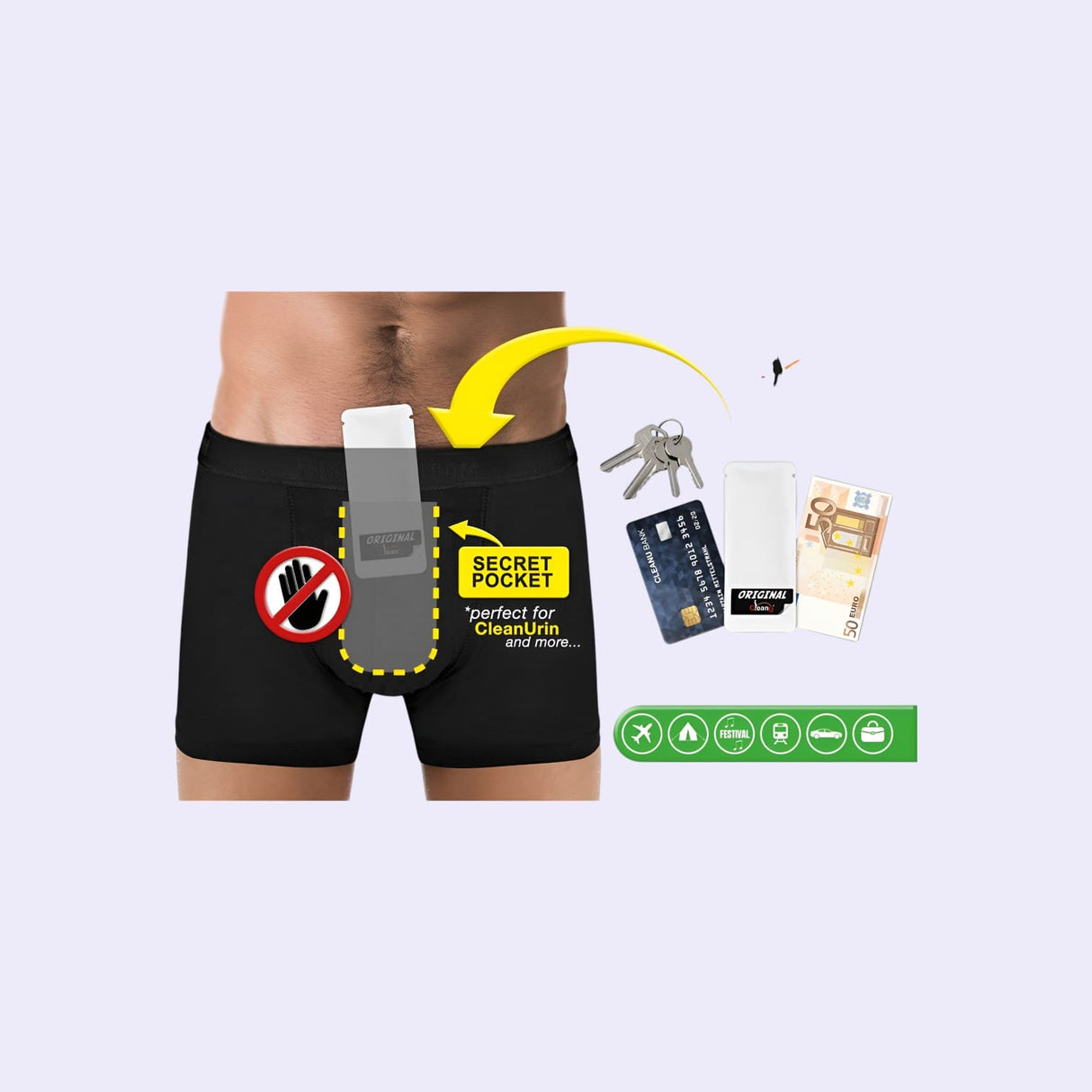 Clean Urin Special Pants Fruit Of The Loom Man S