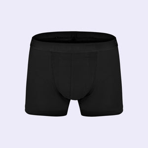 Das Bild zeigt eine Herren-Boxershorts mit einer speziellen geheimen Tasche, die perfekt für die Aufbewahrung von CleanUrin und anderen persönlichen Gegenständen wie Schlüsseln, Kreditkarten oder Bargeld geeignet ist. Diese Boxershorts bieten eine diskrete Lösung für unterwegs und sind ideal für Reisen, Festivals oder ähnliche Aktivitäten. Die Tasche sorgt für sicheren und unsichtbaren Transport von wichtigen Gegenständen.