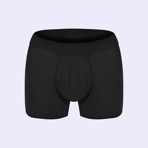 Das Bild zeigt eine Herren-Boxershorts mit einer speziellen geheimen Tasche, die perfekt für die Aufbewahrung von CleanUrin und anderen persönlichen Gegenständen wie Schlüsseln, Kreditkarten oder Bargeld geeignet ist. Diese Boxershorts bieten eine diskrete Lösung für unterwegs und sind ideal für Reisen, Festivals oder ähnliche Aktivitäten. Die Tasche sorgt für sicheren und unsichtbaren Transport von wichtigen Gegenständen.