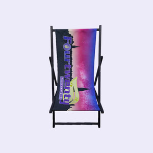 "Fourtwenty Lounger Holz-Liegestuhl ohne Armlehnen für stilvollen Komfort, ideal für Garten, Terrasse oder Wohnzimmer."