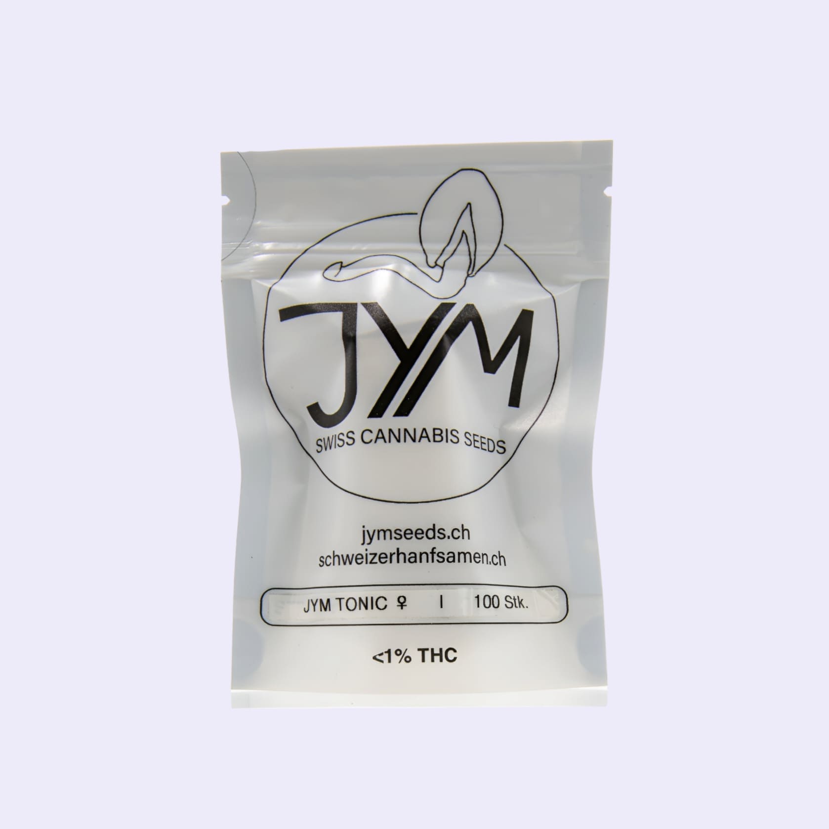 Dieses Bild zeigt die CBD Hanfsamen Jym Tonic 100er Bulk von der Firma JYM's