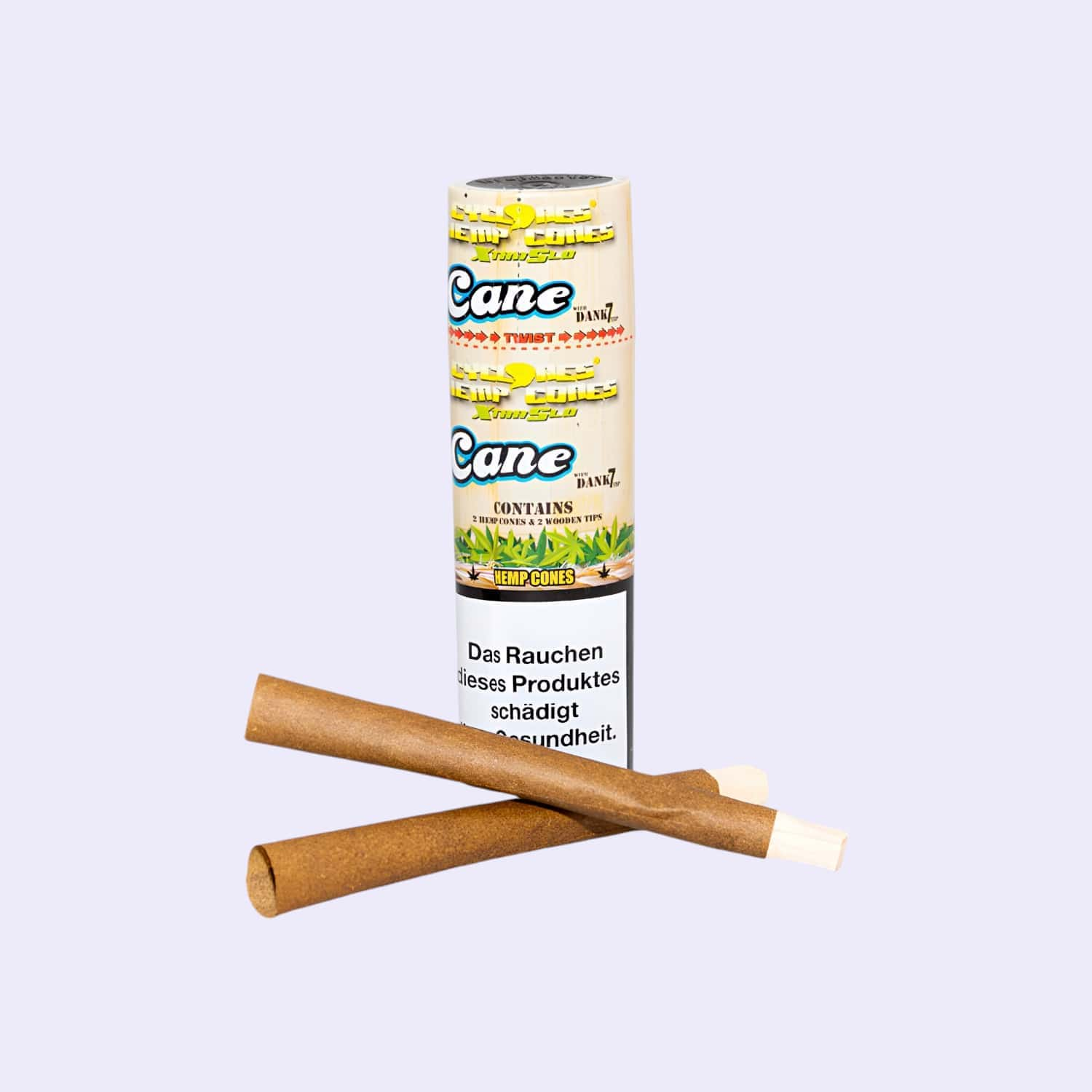 Dieses Bild zeigt die Cyclones Hemp Cane X-tra Slo 2 in 1 Tube Holzfilter