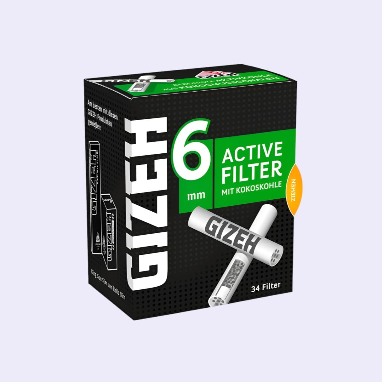 Dieses Bild zeigt die GIZEH Active Filter 6mm 34pcs