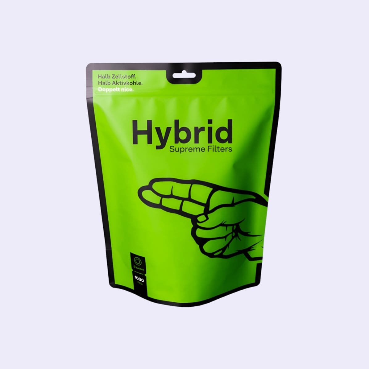 Dieses Bild zeigt die Hybrid Supreme Filter 6.4mm 1000 Filter Packung