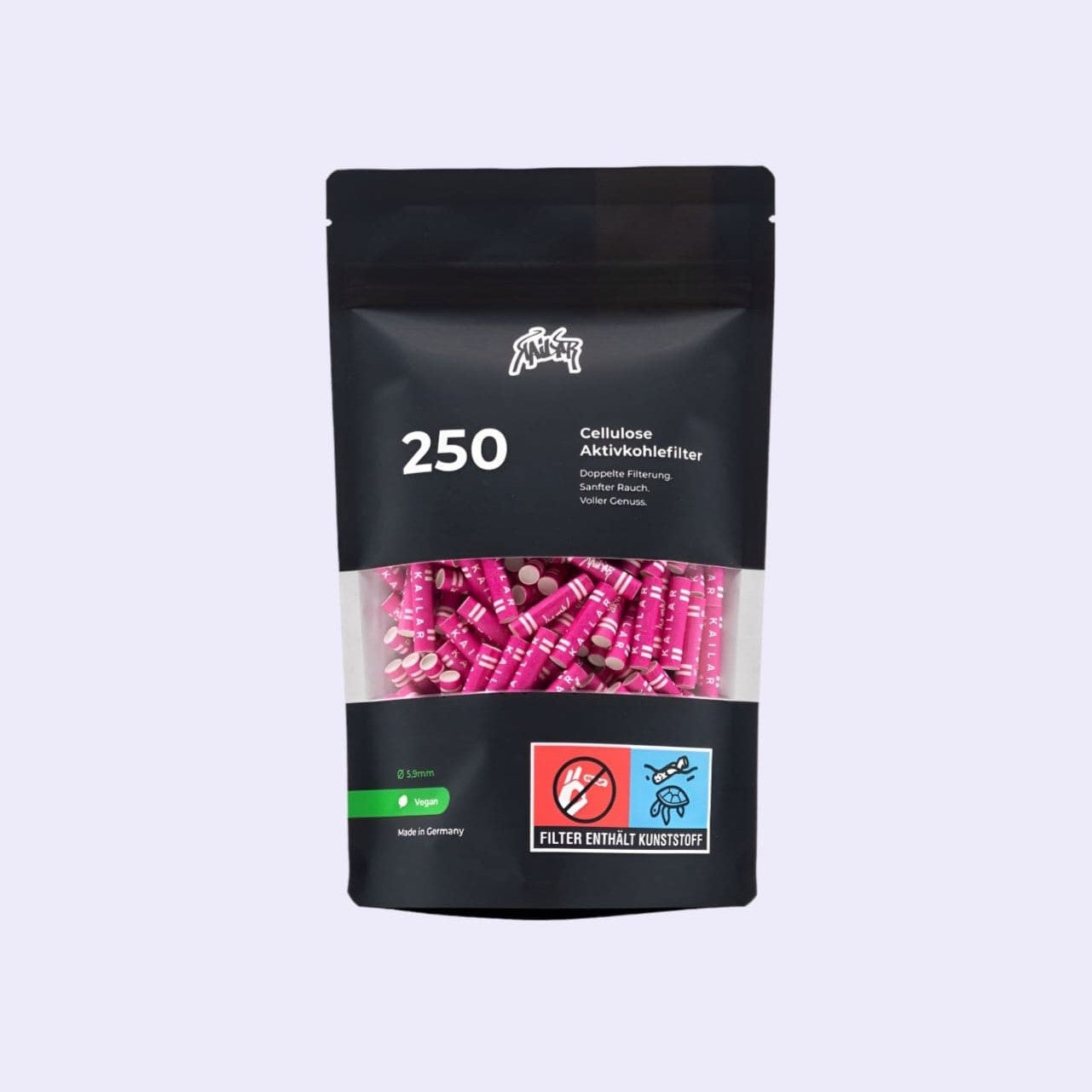 Dieses Bild zeigt die Kailar Aktivkohlefilter 5.9mm Pink 250pcs