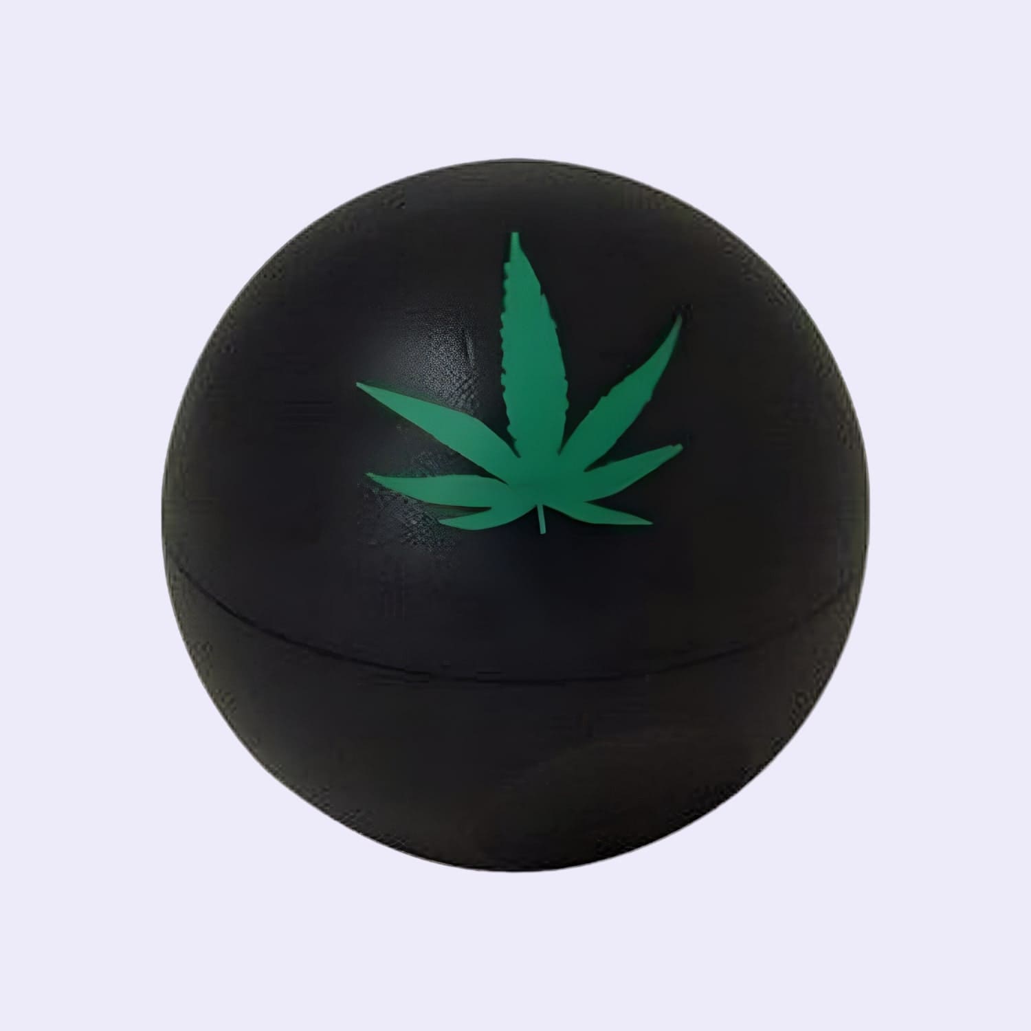 Dieses Bild zeigt den Ball Grinder with Hemp Leaf black