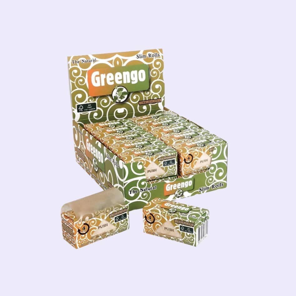 Dieses Bild zeigt die The Natural Slim Rolls 4m Box von der Firma Greengo