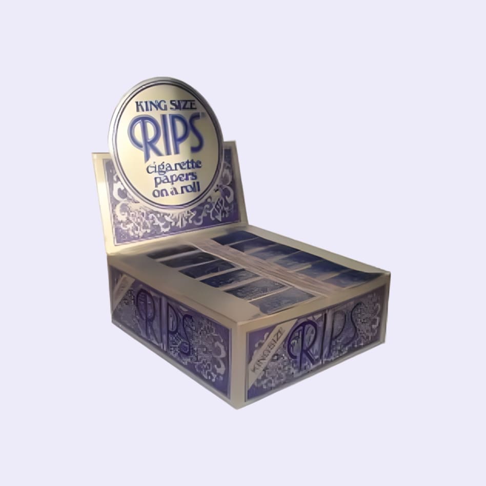 Dieses Bild zeigt die Rips Blau Kingsize Box 24 stk von der Firma Rips