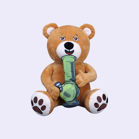 "Bong Bear Plüschtier – Ein einzigartiger Plüschbär mit Bong-Design, perfekt für Erwachsene als Geschenk oder Sammlerstück."