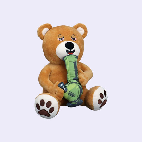 "Bong Bear Plüschtier – Ein einzigartiger Plüschbär mit Bong-Design, perfekt für Erwachsene als Geschenk oder Sammlerstück."