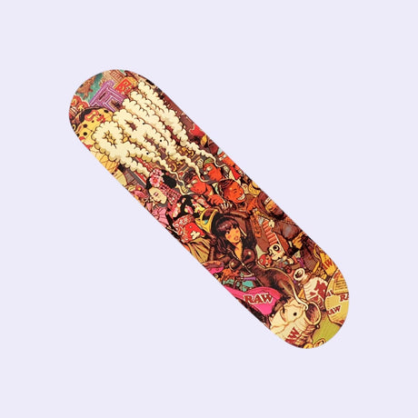 "Raw Street Skateboard Japan & Classic 8.5'' – hochwertiges Skateboard mit japanischen Designelementen, ideal für Street-Skating und Tricks, 8.5'' Deck für Stabilität und Wendigkeit."