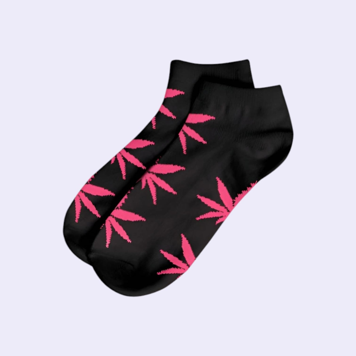 Short Socks-Size 36-42 Black/Pink