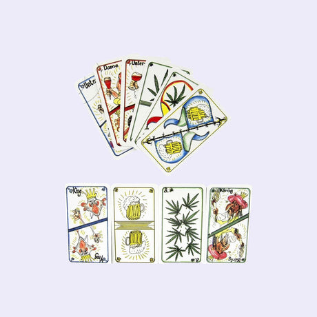 "Zuffis Jasskarten – Traditionelle Schweizer Jasskarten aus robustem Material für 2–4 Spieler, ideal für gesellige Kartenspielabende und als Geschenk."