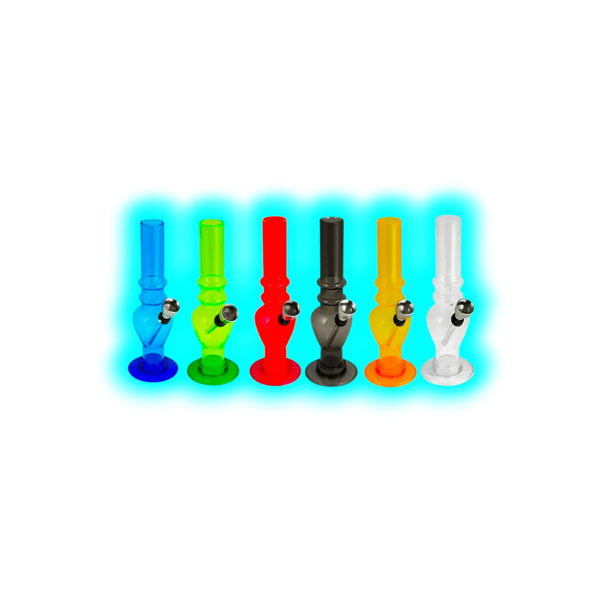 Acryl Mini Bong Hand Grip Assort.
