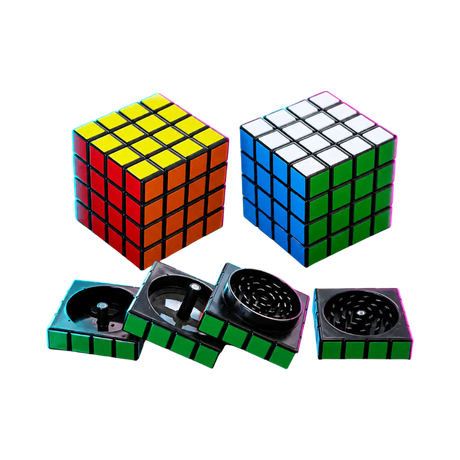 Acrylic Grinder Rubik Cube 58mm 4 parts in der Frontansicht