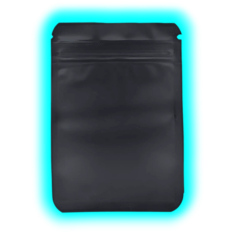 Alu Bag Smell Proof 65x60mm Black Matte 100pcs
