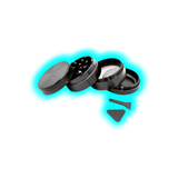 Aluminium Grinder Black 4 Parts 50mm