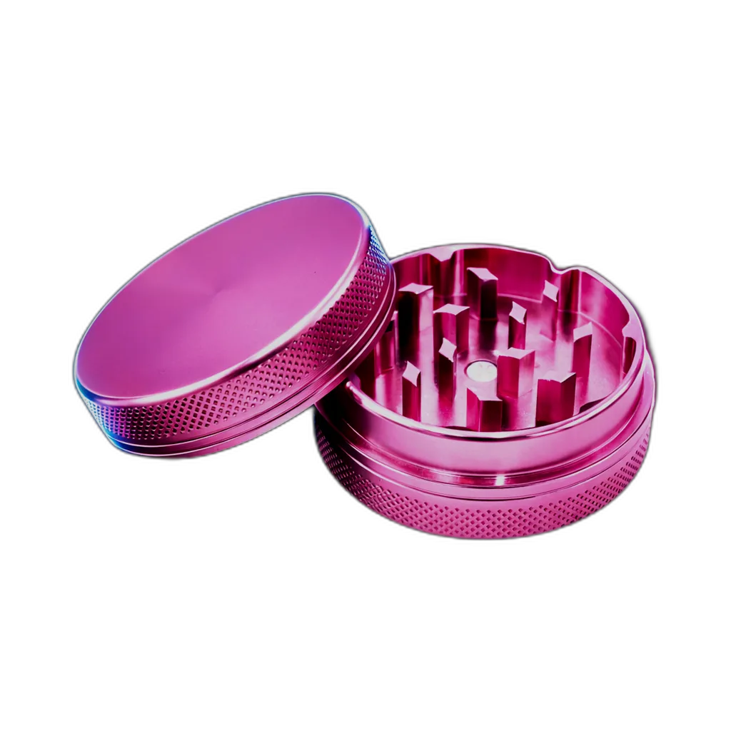 Aluminium Grinder Pink 2 Parts 50mm