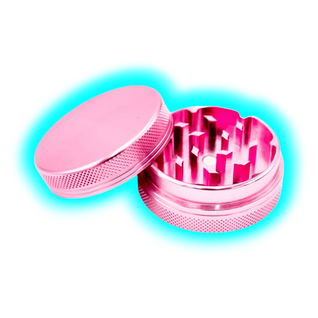 Aluminium Grinder Pink 2 Parts 50mm