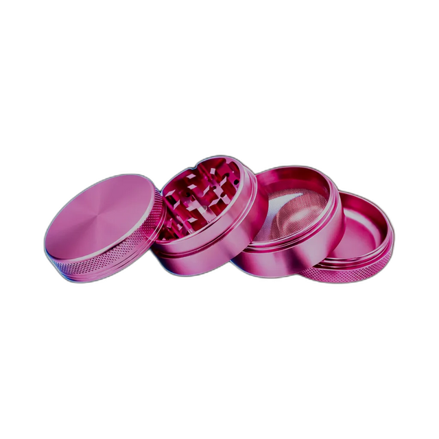 Aluminium Grinder Pink 4 Parts 50mm
