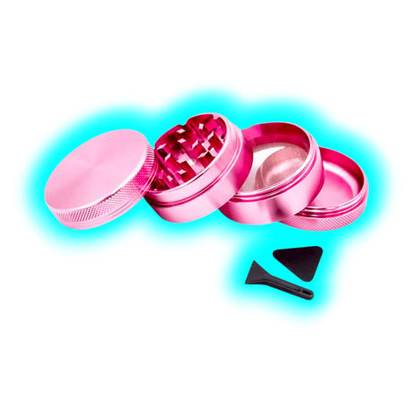 Aluminium Grinder Pink 4 Parts 50mm