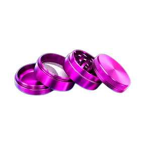 Aluminium Grinder Purple 4 Parts 50mm