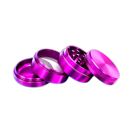 Aluminium Grinder Purple 4 Parts 50mm