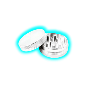 Aluminium Grinder Silver 2 Parts 50mm